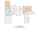Detailed floor plan showcasing the layout of this spacious home with estimated square footage at 2325 Perry Rd, Denver, NC 28037