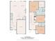 Detailed floor plan showcasing layout, dimensions, and total square footage of the two-story home at 2517 Marlowe Ave, Charlotte, NC 28208