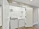 Convenient laundry closet with a modern washer and dryer, enhancing ease and functionality at 2517 Marlowe Ave, Charlotte, NC 28208