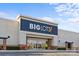 Exterior view of a Big Lots store featuring a prominent sign and glass entrance doors at 2809 Waycross Dr, Monroe, NC 28110