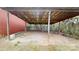 Covered carport featuring a wooden frame providing protection for vehicles or equipment from the elements at 3151 Lynn Mountain Rd, Vale, NC 28168