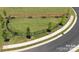 Aerial view of a well-manicured community green space with benches and landscaping at 3740 13Th Ne St, Hickory, NC 28601