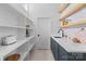 Well-organized pantry with ample shelving and counter space at 3822 Topsfield Rd, Charlotte, NC 28211