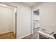 Hallway view leading to the kitchen with wood floors at 4029 Spring Garden St, Fort Mill, SC 29715