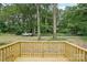 View from the deck looking out at the tree line at 403 W Charlotte Ave, Mount Holly, NC 28120