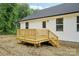 A freshly built wooden deck adjoins the rear of the property at 403 W Charlotte Ave, Mount Holly, NC 28120