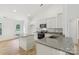Modern kitchen features granite countertops and stainless steel appliances at 403 W Charlotte Ave, Mount Holly, NC 28120