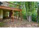 View from beneath the deck in the backyard showing the support structure at 4612 Saxonbury Way, Charlotte, NC 28269