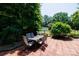 Backyard patio with table and chairs great for outdoor dining and entertainment at 517 Powell St, Rock Hill, SC 29732