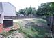 Spacious backyard with a full wooden fence, patio, and room for outdoor activities at 6919 Ware Rd, Charlotte, NC 28212