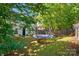 Expansive backyard with a trampoline, lush greenery, and a partial view of the home, perfect for outdoor living at 820 Settlement St, Clover, SC 29710