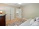 Inviting bedroom with a daybed, double closets, and a view into the hallway, offering ample space and storage at 820 Settlement St, Clover, SC 29710