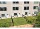 Well-maintained backyard featuring a small yard with black fence, offering a private outdoor space at 919 Cityscape Dr, Charlotte, NC 28205
