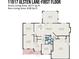 First floor layout featuring a spacious living area, kitchen, dining room, sunroom, and garage at 11917 Ulsten Ln, Huntersville, NC 28078