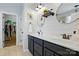 Modern bathroom features dual sinks, a walk-in closet, and stylish fixtures and decor at 1478 Imperial Ct, York, SC 29745