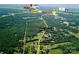 A high aerial view showcases the property's secluded location near Salem Church Rd with easy access to nearby retail and dining at 1585 Salem Church Rd, Lincolnton, NC 28092