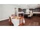 Spacious eat-in kitchen featuring an island with bar seating at 1805 Sutter Creek Dr, Waxhaw, NC 28173