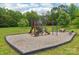 Community playground with modern play equipment and safety surfacing for children to enjoy at 1805 Sutter Creek Dr, Waxhaw, NC 28173