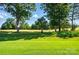Scenic view of a lush green golf course surrounded by trees at 1974 Links View Dr, Fort Mill, SC 29707