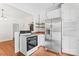 Updated kitchen with stainless steel appliances, custom cabinets, and butcher block countertops at 233 Sellars Rd, Kings Mountain, NC 28086