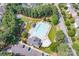 Community aerial of a swimming pool and recreational area surrounded by green space and parking at 4392 Sunset Rose Dr, Fort Mill, SC 29708