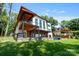 Modern home with an outdoor deck, an outdoor pool and beautiful backyard at 5930 Midsomer Rd, Charlotte, NC 28214