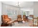 Inviting living room with hardwood floors and modern furniture arrangement at 6294 Southlake Dr, Hickory, NC 28601