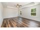 Bedroom featuring natural lighting and wood floors at 726 Lithia Inn Rd, Lincolnton, NC 28092