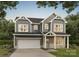 Charming two-story home with gray siding, a two-car garage, and a well-manicured lawn at 726 Lithia Inn Rd, Lincolnton, NC 28092