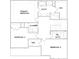 Second floor plan featuring primary bedroom, bedrooms 2 and 3, laundry, and two baths at 726 Lithia Inn Rd, Lincolnton, NC 28092