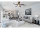 Bright living room with plush white rug and comfortable seating adjacent to a modern kitchen at 726 Lithia Inn Rd, Lincolnton, NC 28092