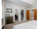 Bright main bedroom with walk in closet and wood doors at 8340 Brief Rd, Mint Hill, NC 28227