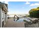 Backyard with a private pool, slide, hot tub, and patio area for outdoor entertaining at 123 Sailview Rd, Mooresville, NC 28117
