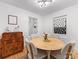 Cozy dining room with warm lighting, hardwood floors, and a charming vintage sideboard at 1723 Woodland Dr, Charlotte, NC 28205