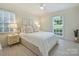 Cozy bedroom with a comfortable bed, soft lighting, and a large window bringing in natural light at 2919 Wickersham Rd, Charlotte, NC 28211