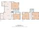 Layout of the home, showing two floors, bedrooms, living room, and kitchen at 315 E Washington Ave, Bessemer City, NC 28016