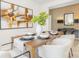 Stylishly decorated dining room with modern decor and ample seating for entertaining guests at 3734 Coleman Dr, Charlotte, NC 28215