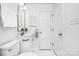 Bathroom featuring a vanity, a sink, and stylish lighting fixtures at 4633 Old Mill Rd, Gastonia, NC 28056