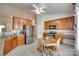 Well-equipped kitchen with wooden cabinets and stainless steel appliances at 539 Turquoise Way, Fort Mill, SC 29708