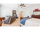 Open Primary bedroom with comfortable seating and an abundance of closet space for storage at 5424 Morris Hunt Dr, Fort Mill, SC 29708
