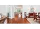 Elegant entryway featuring hardwood floors and an open view into the living spaces at 5424 Morris Hunt Dr, Fort Mill, SC 29708