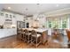 Gorgeous kitchen with a large center island, stainless steel appliances, and a breakfast nook at 6873 Pine Moss Ln, Clover, SC 29710