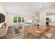 Bright, open living space with modern furniture and a view of the outdoors at 9009 Odell Corners Nw Blvd, Concord, NC 28027
