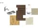 Interior finishes showing cabinet and countertop samples at 1029 Mapletree Ln, Indian Trail, NC 28079