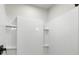 Modern shower with built-in shelving at 105 Spring Garden Dr, Gastonia, NC 28052