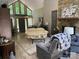 Bright open living area with fireplace and vaulted ceiling at 1115 John Short Rd, Indian Land, SC 29707