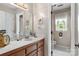 Clean bathroom featuring a single vanity and a separate toilet room at 133 37Th Avenue Nw Pl, Hickory, NC 28601