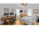 Bright bedroom with hardwood floors and natural light, perfect for use as a home office at 1729 Kensington Dr, Charlotte, NC 28205