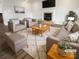 Staged living room with fireplace, neutral furniture, and stylish decor for a cozy appeal at 204 W Boyd St, Maiden, NC 28650