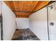 Interior of horse barn featuring wash stall with white paneled walls and rubber mat flooring at 2310 Gill Jordan Rd, Chester, SC 29706